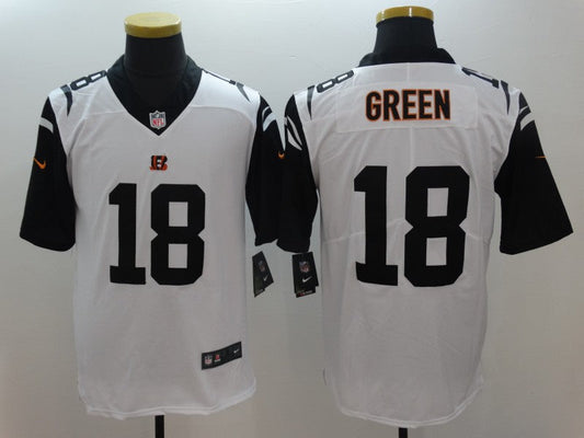 Men's Cincinnati Bengals A.J. Green #18 White Game Jerseys