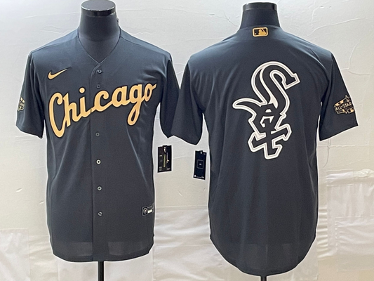 Men's Chicago White Sox Dark Gray Replica Team Jerseys