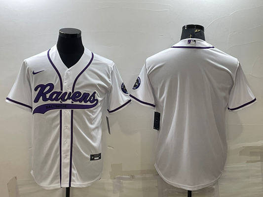 Men's Baltimore Ravens White Blank Jerseys