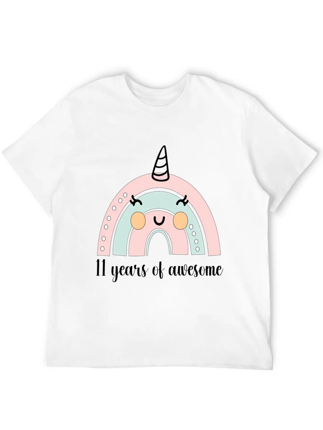 11Th Boho Rainbow Party Unicorn Eleven Years Timeless Short Sleeve Tee – Comfy And Minimalist Design