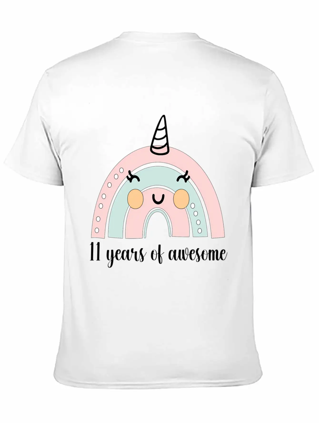 11Th Boho Rainbow Party Unicorn Eleven Years Timeless Short Sleeve Tee – Comfy And Minimalist Design