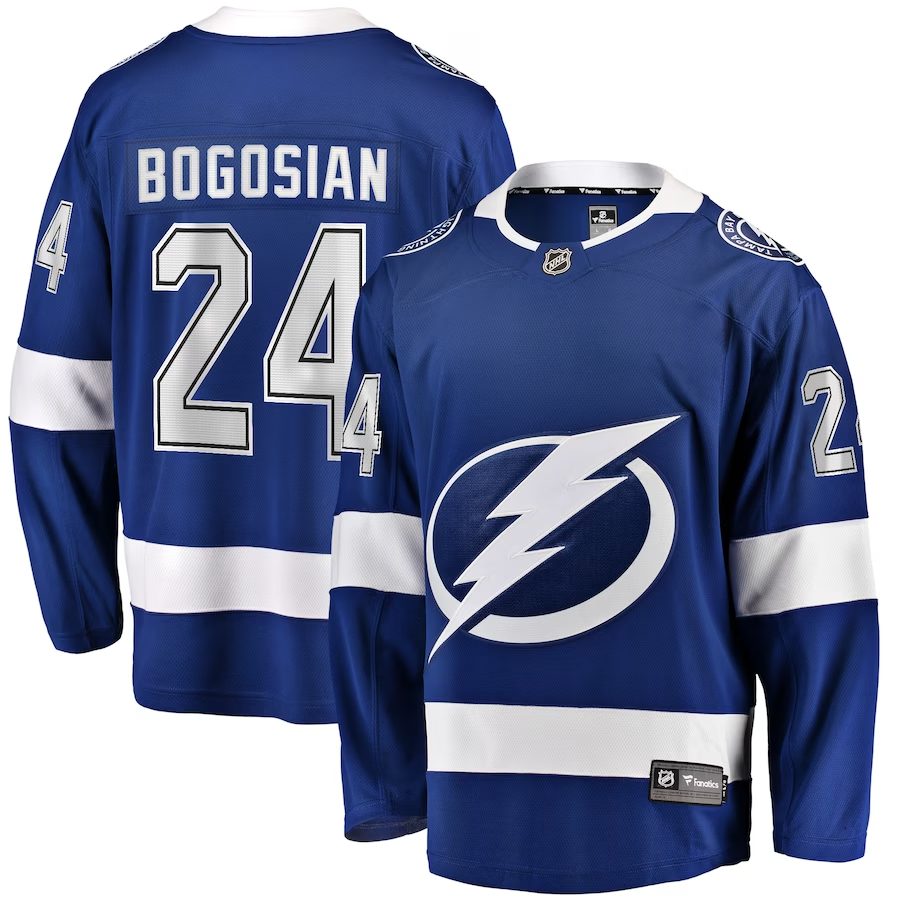 Men's Tampa Bay Lightning Zach Bogosian #24 Blue Player Jerseys