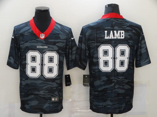 Men's Dallas Cowboys CeeDee Lamb #88 Gray Camouflage Game Jerseys
