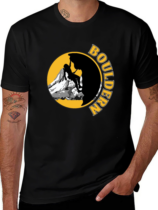 Boulder Climber Graphic Tee - Black
