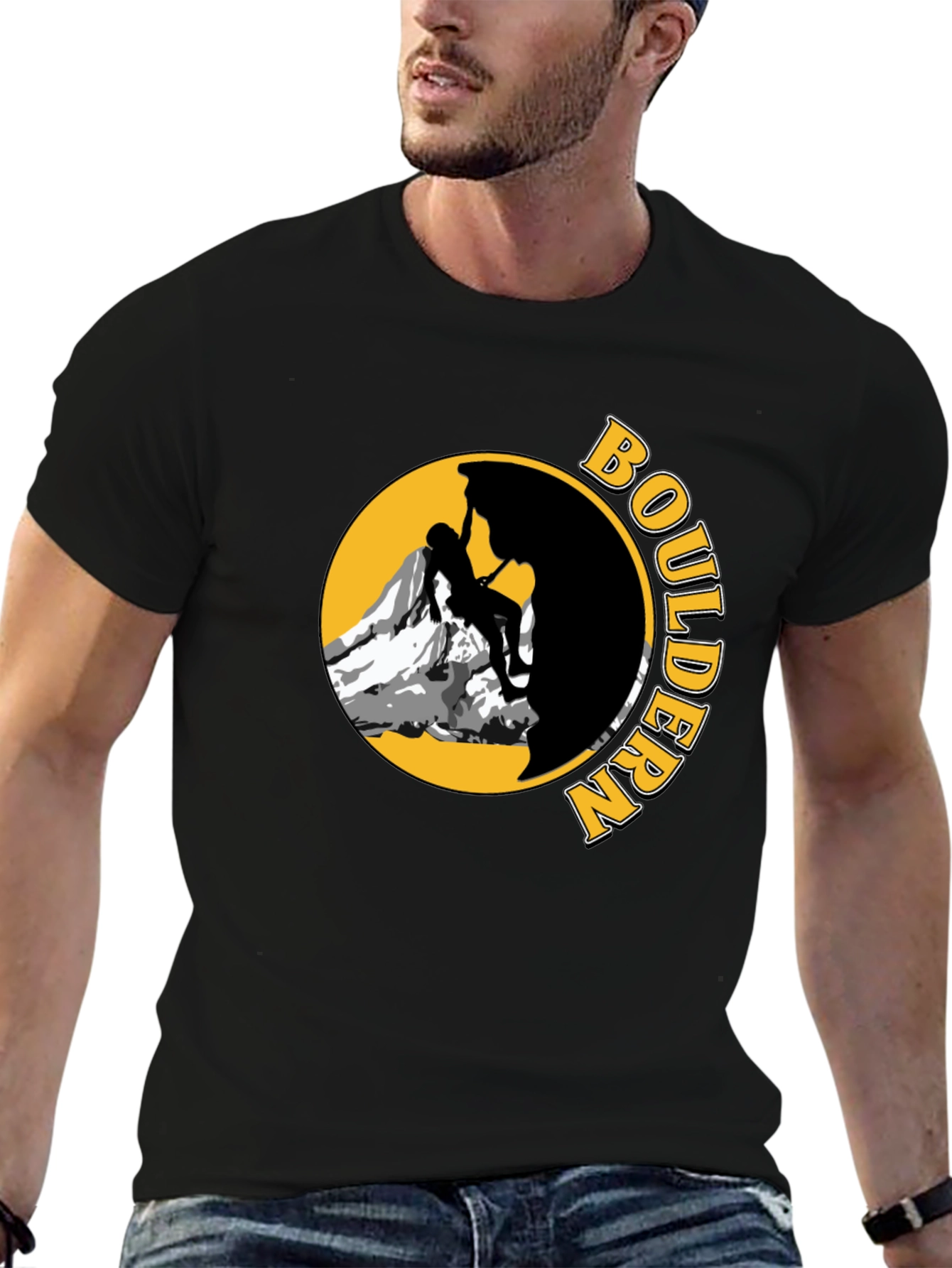 Boulder Climber Graphic Tee - Black