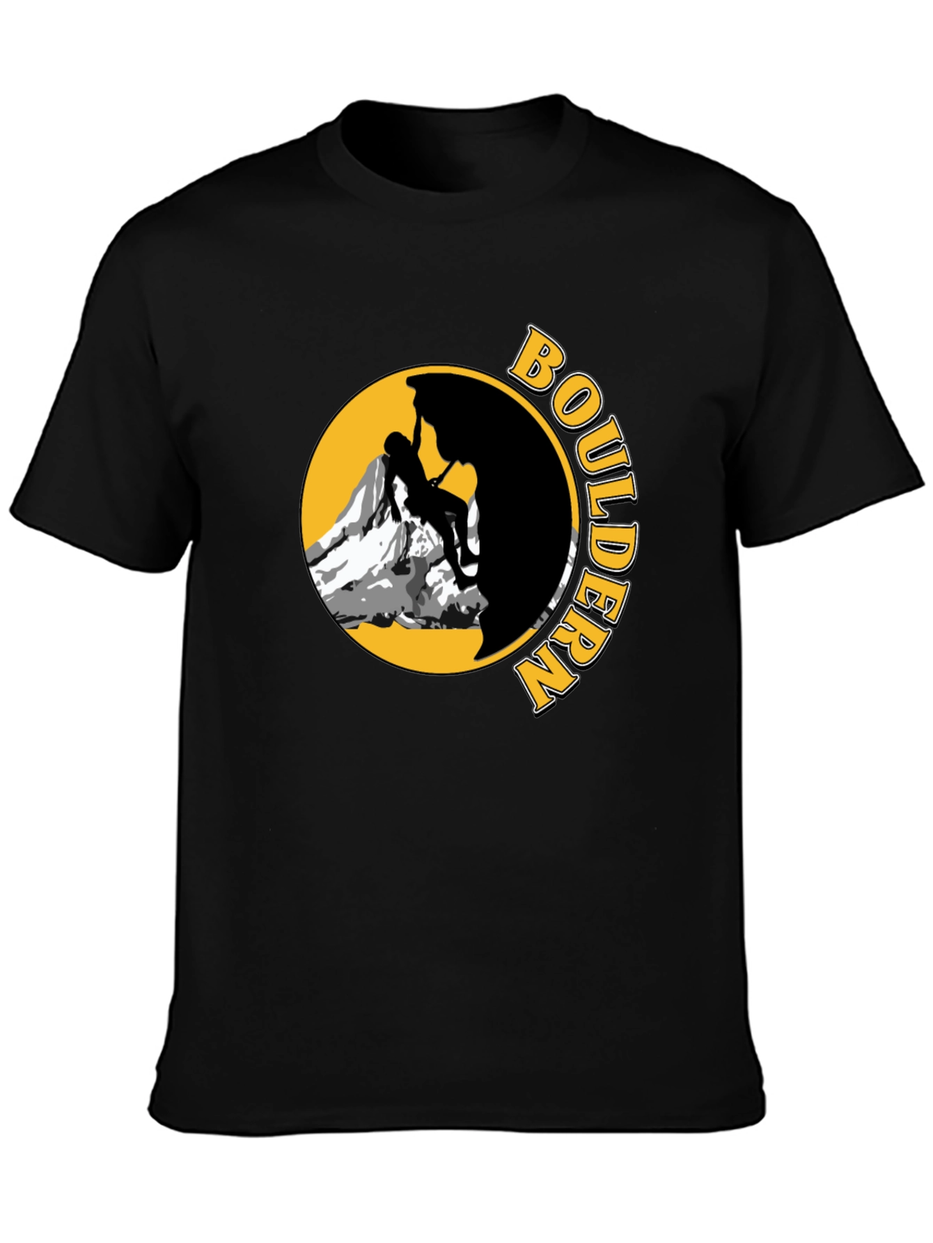 Boulder Climber Graphic Tee - Black
