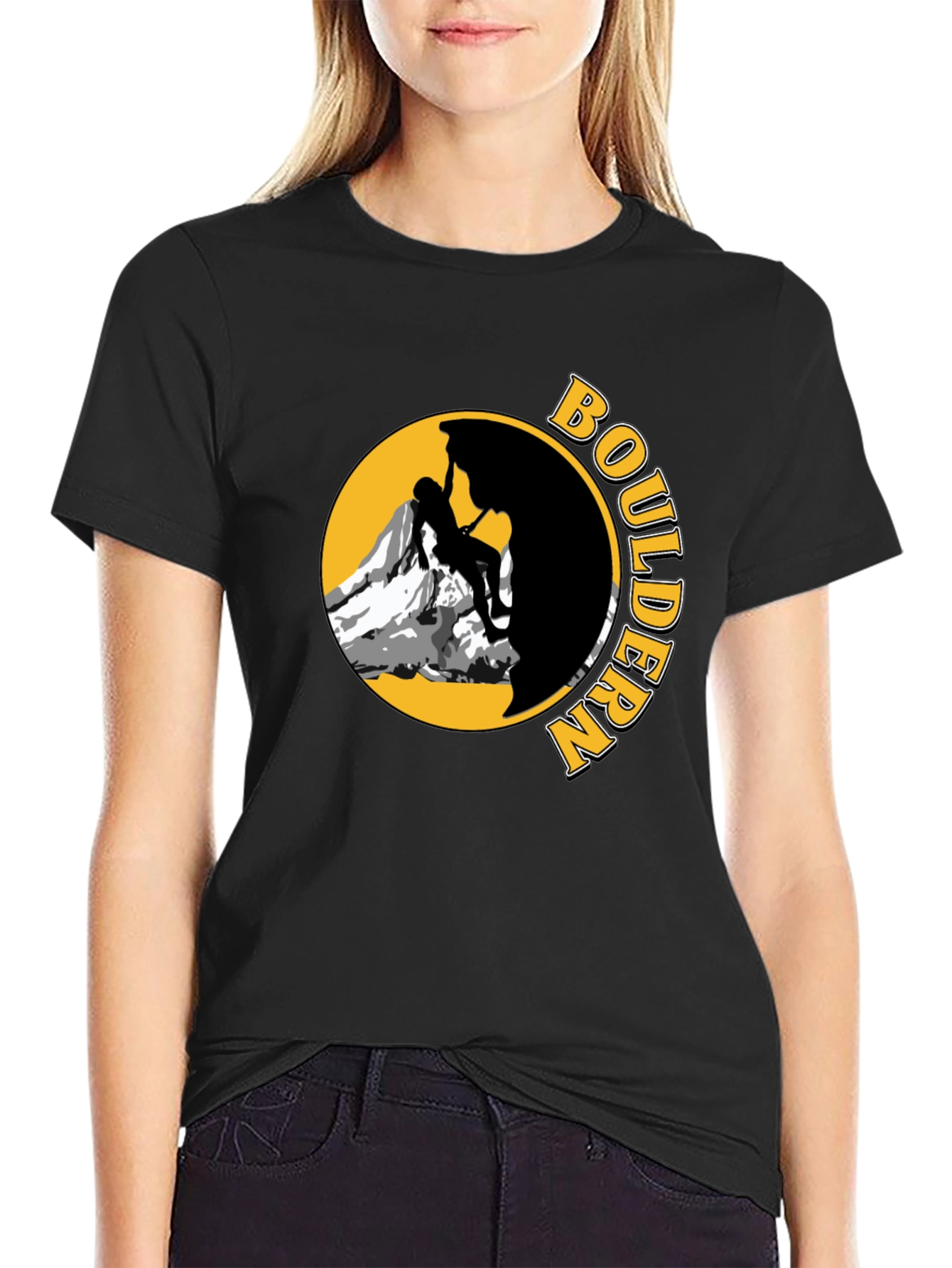 Boulder Climber Graphic Tee - Black