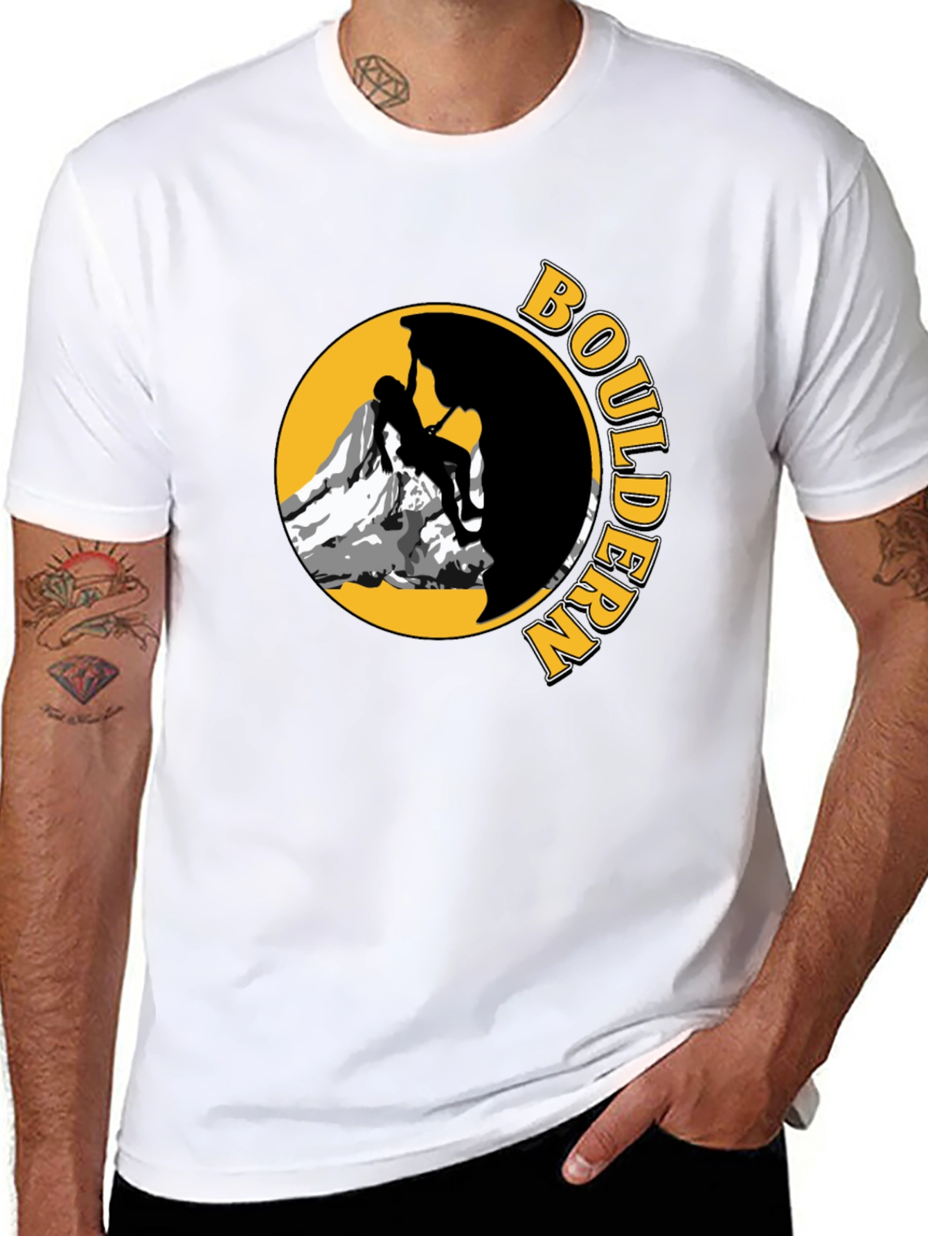 Boulder Climber Graphic Tee - Black
