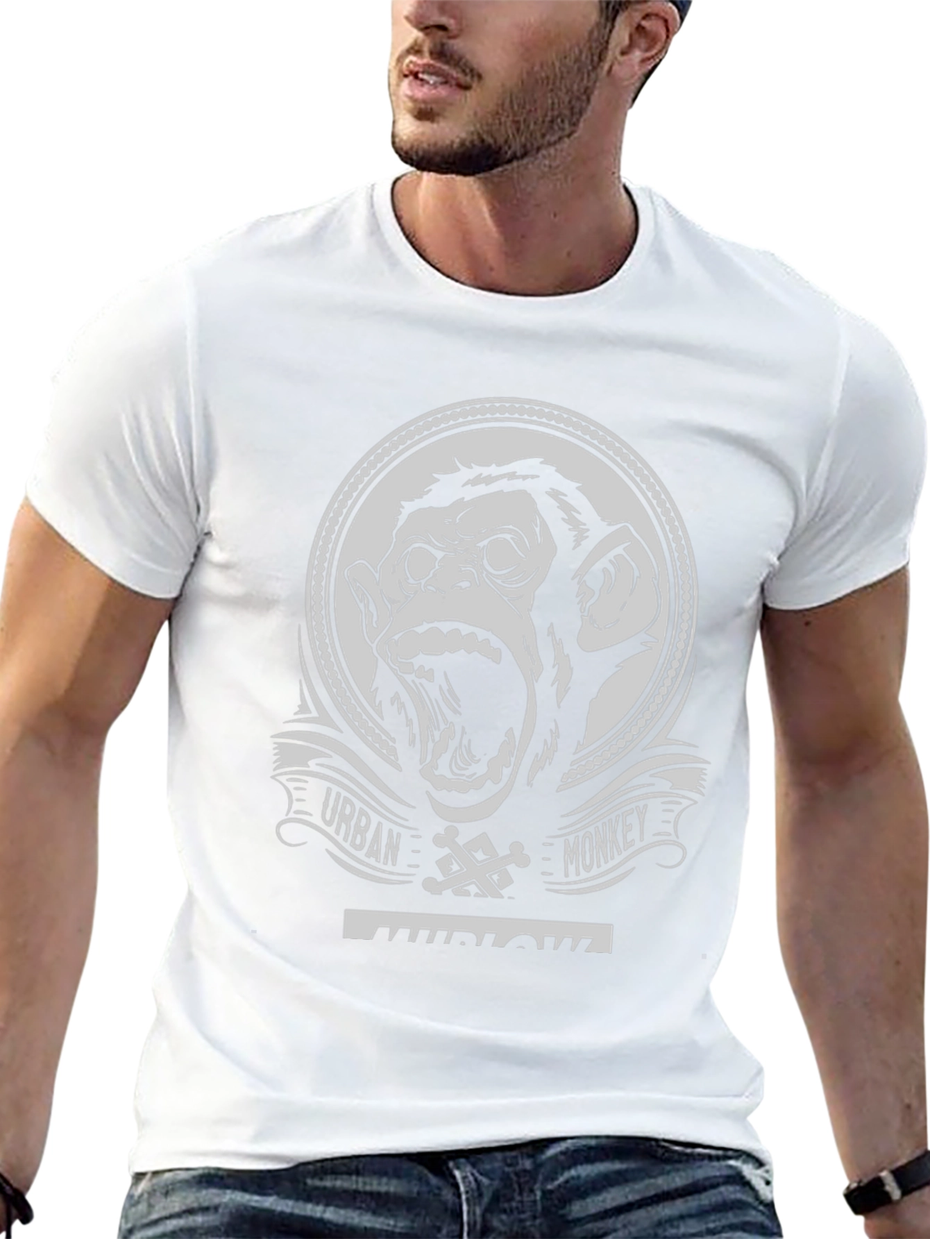 Urban Monkey Graphic T-Shirt - Black