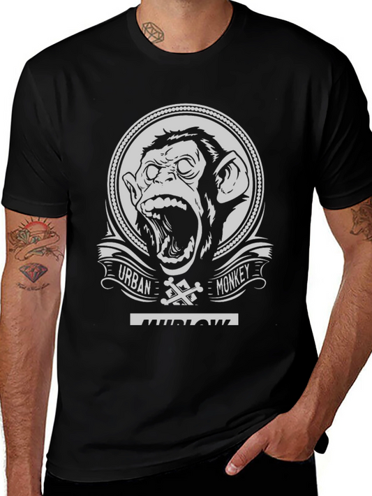 Urban Monkey Graphic T-Shirt - Black