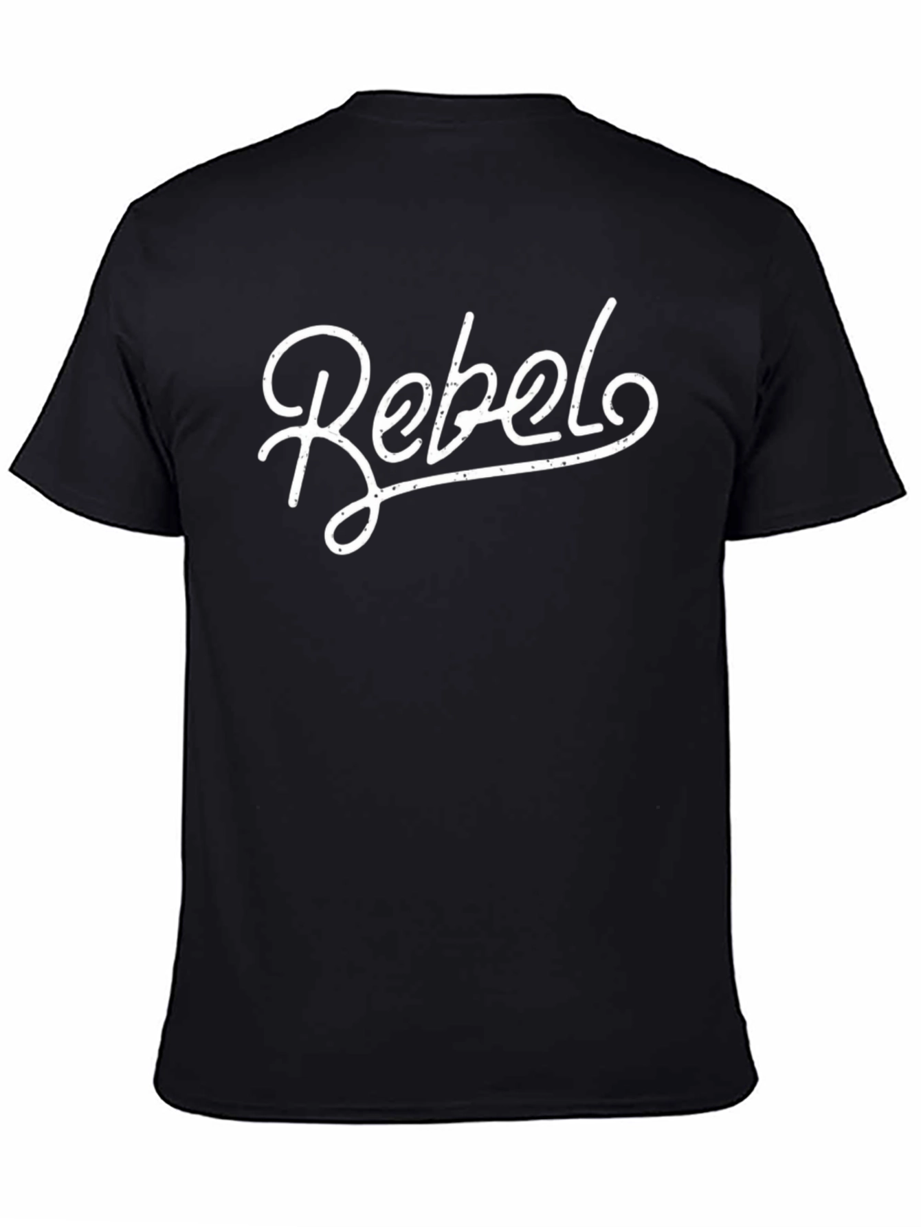 Rebel Graphic T-Shirt - Black Cotton Blend