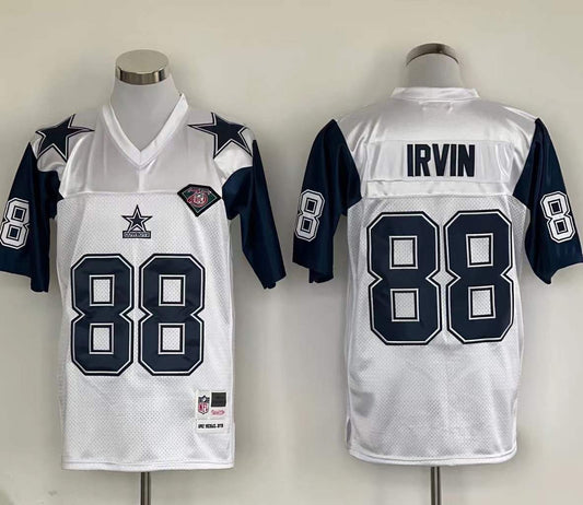 Men's Dallas Cowboys Michael Irvin Mitchell & Ness White Legacy Replica Jerseys