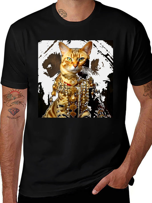 Regal Cat T-Shirt: Unique Feline Fashion