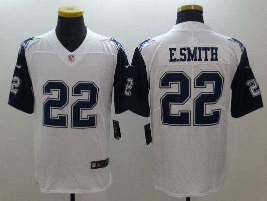 Men's Dallas Cowboys Emmitt Smith #22 White Game Player Jerseys