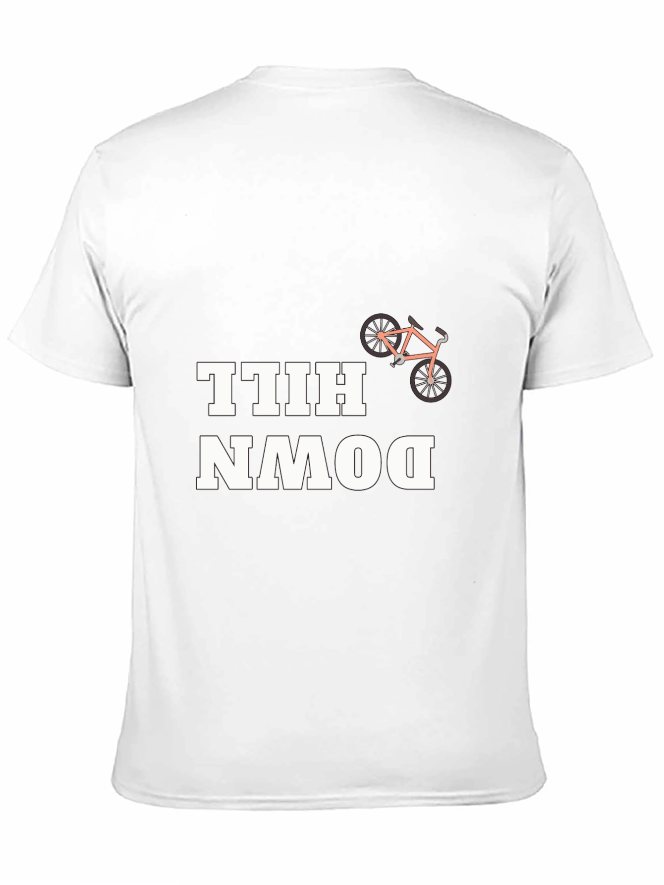 Downhill Biking Graphic Tee - Black