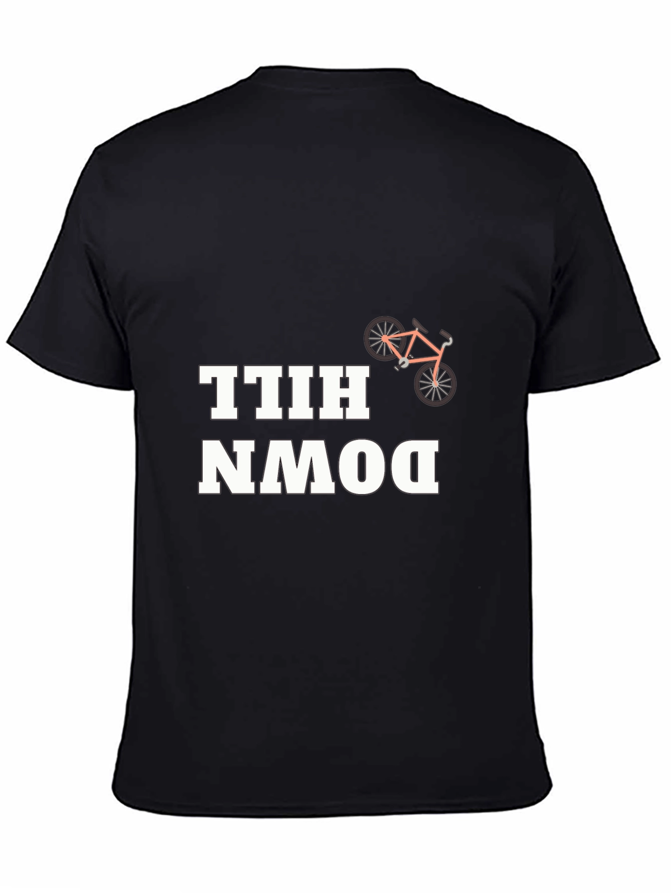 Downhill Biking Graphic Tee - Black