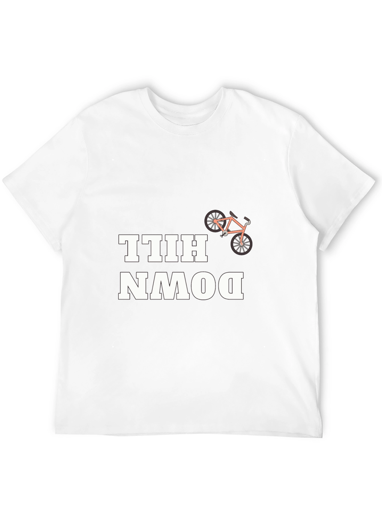 Downhill Biking Graphic Tee - Black