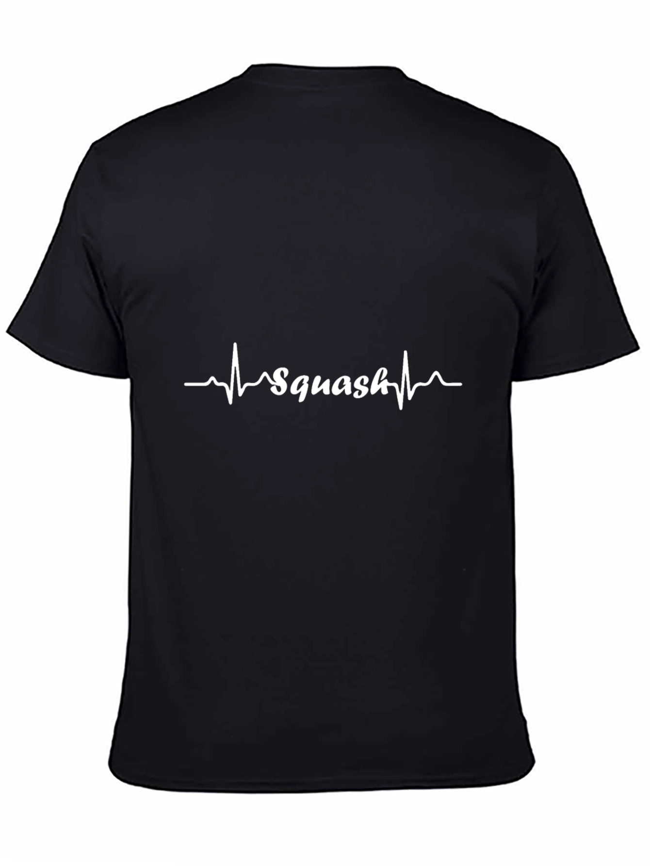 Squash Heartbeat T-Shirt - Black