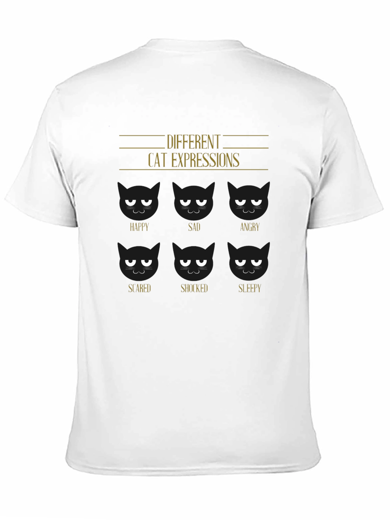 Cat Expressions Graphic Tee