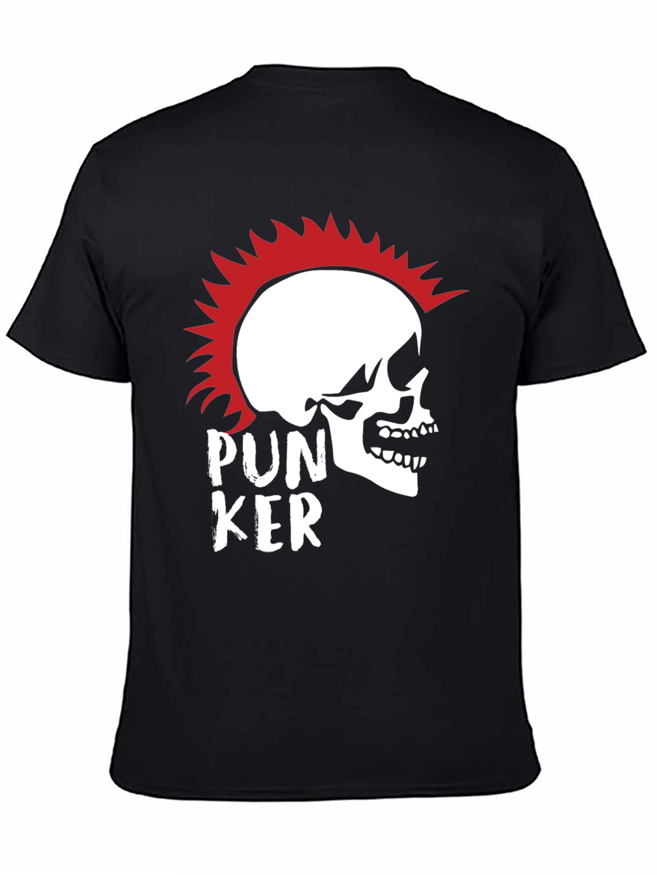 Punk Skull Graphic T-Shirt