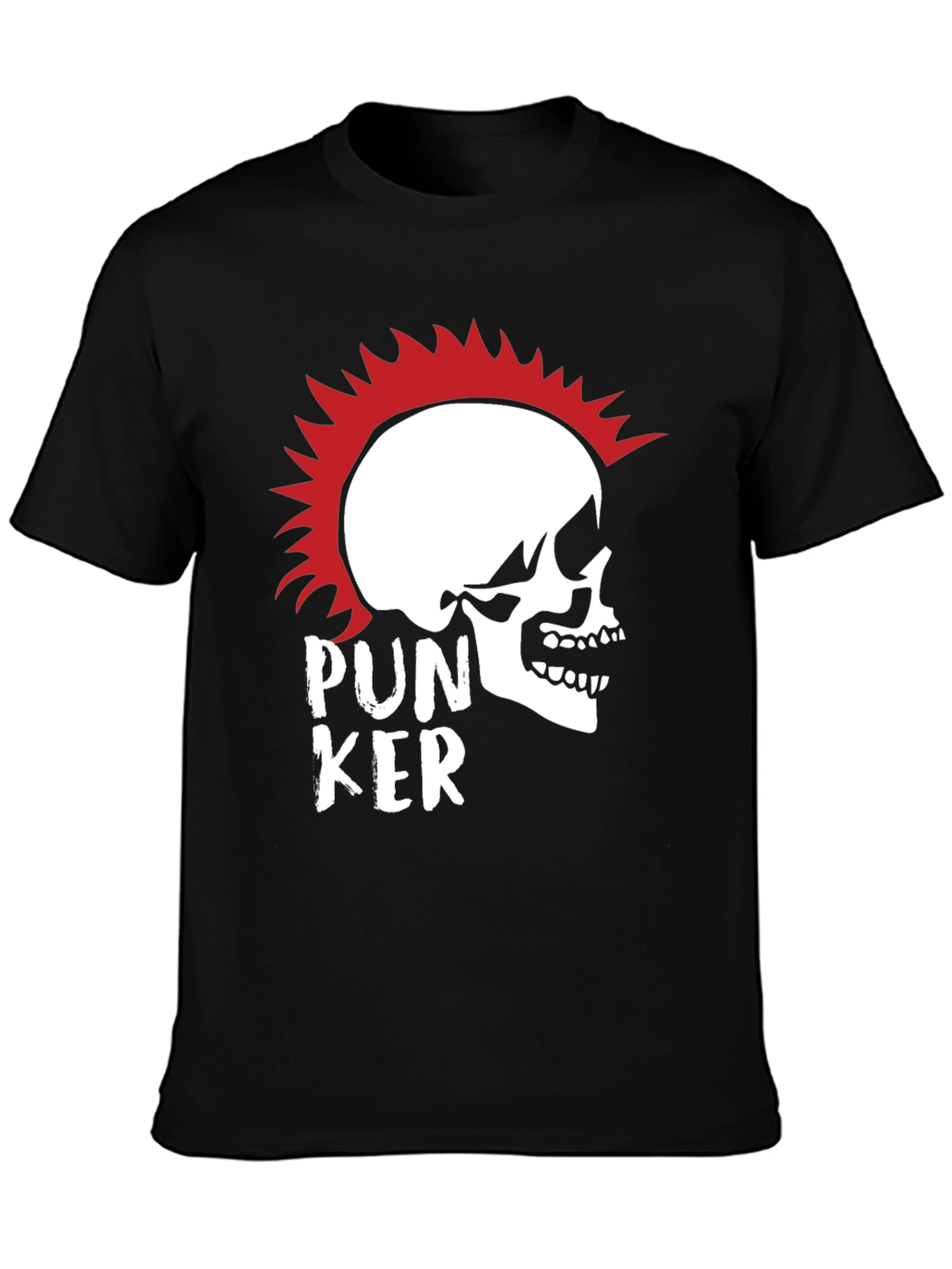 Punk Skull Graphic T-Shirt