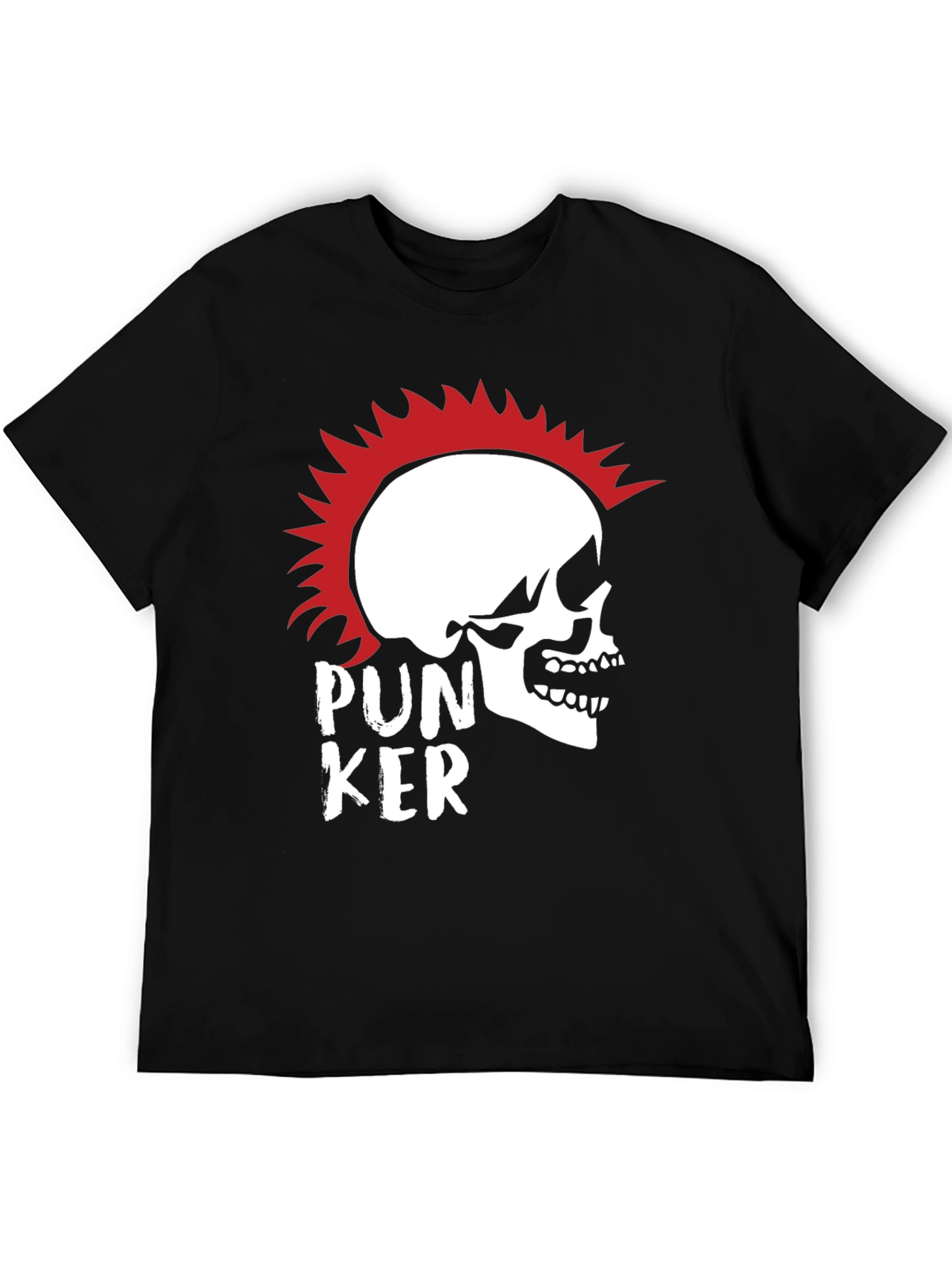 Punk Skull Graphic T-Shirt