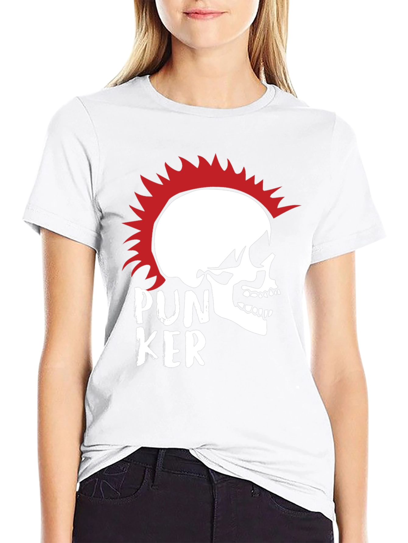 Punk Skull Graphic T-Shirt