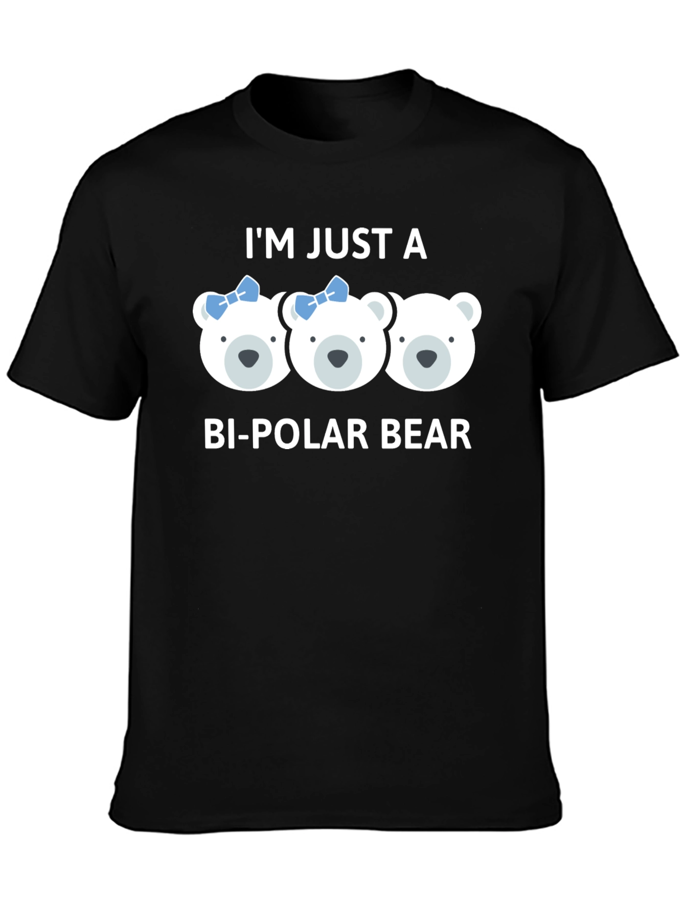 Bi-Polar Bear Graphic T-Shirt - Cute Pun Tee