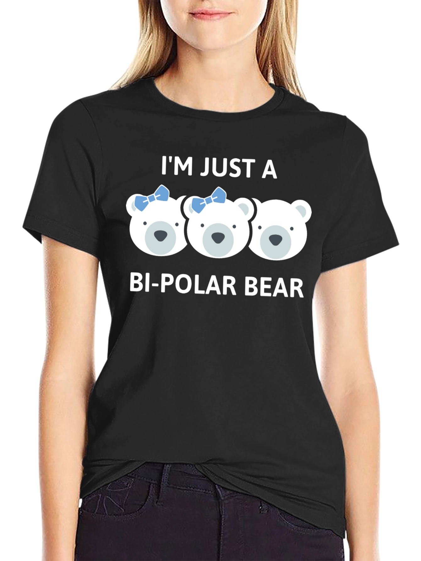 Bi-Polar Bear Graphic T-Shirt - Cute Pun Tee
