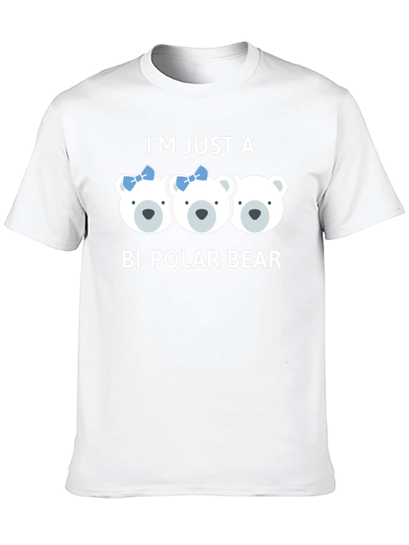 Bi-Polar Bear Graphic T-Shirt - Cute Pun Tee