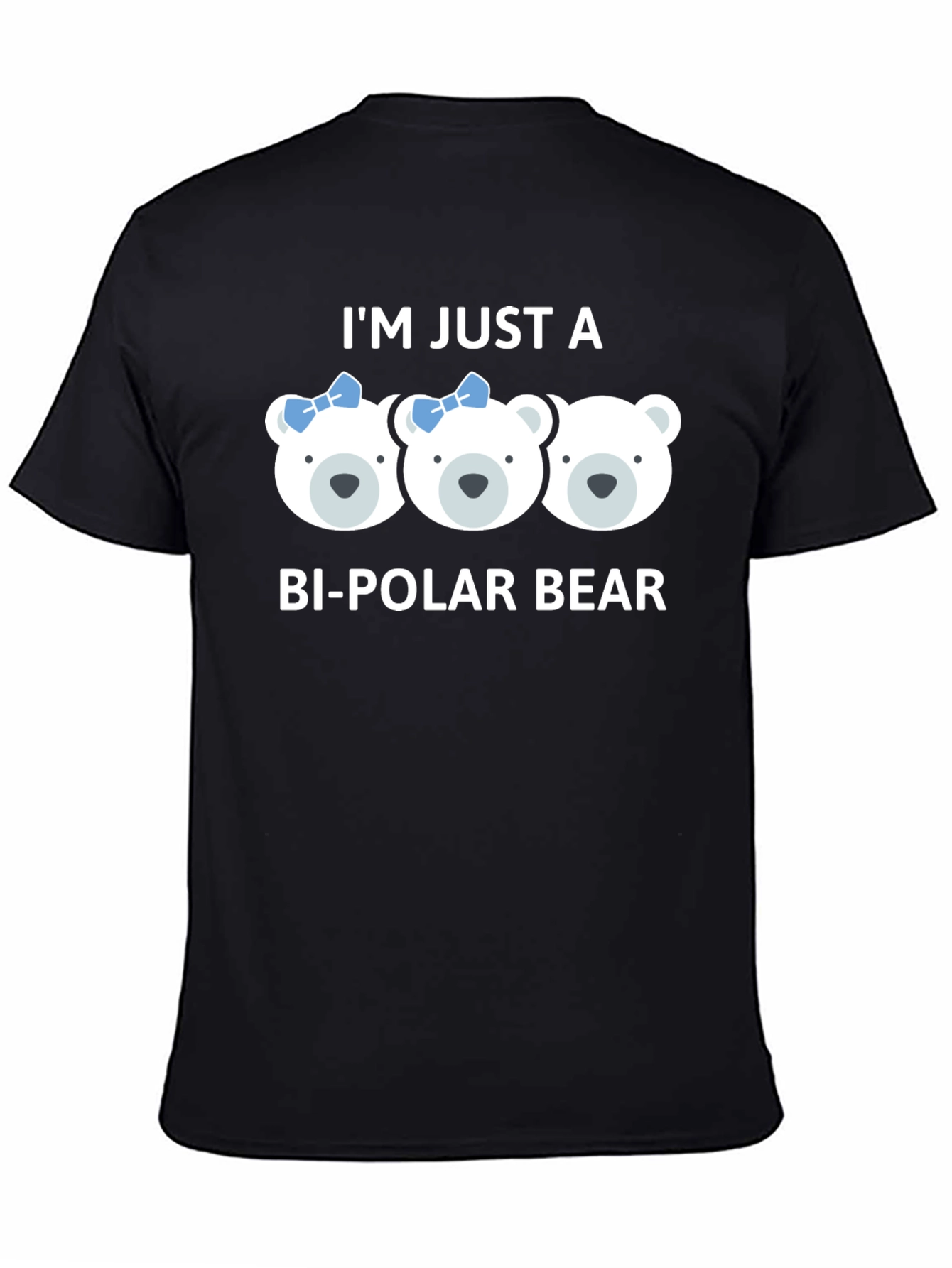 Bi-Polar Bear Graphic T-Shirt - Cute Pun Tee