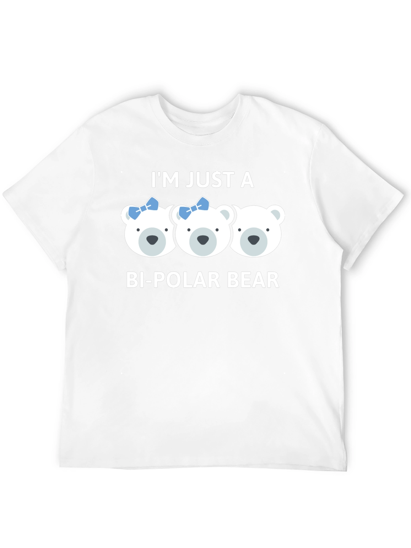 Bi-Polar Bear Graphic T-Shirt - Cute Pun Tee