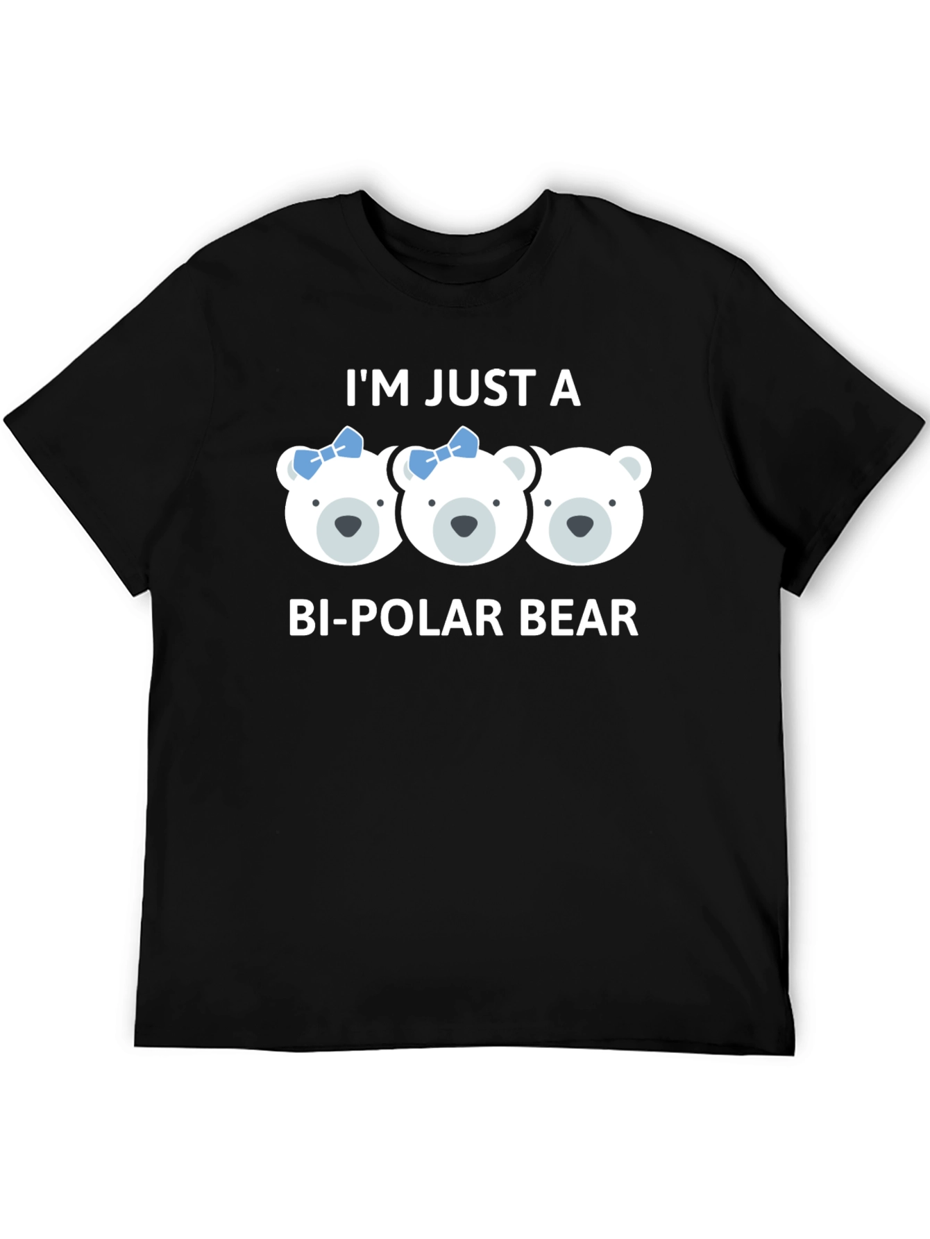 Bi-Polar Bear Graphic T-Shirt - Cute Pun Tee
