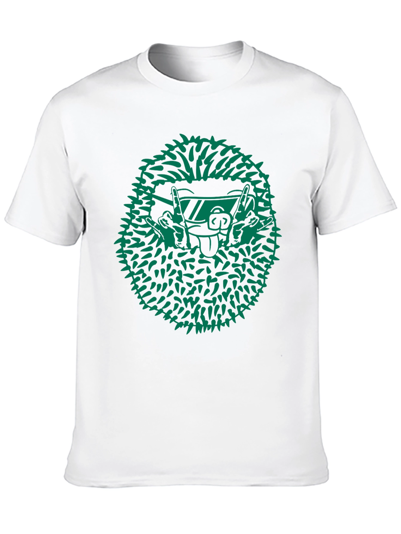 Cool Hedgehog Graphic Tee - Black Cotton
