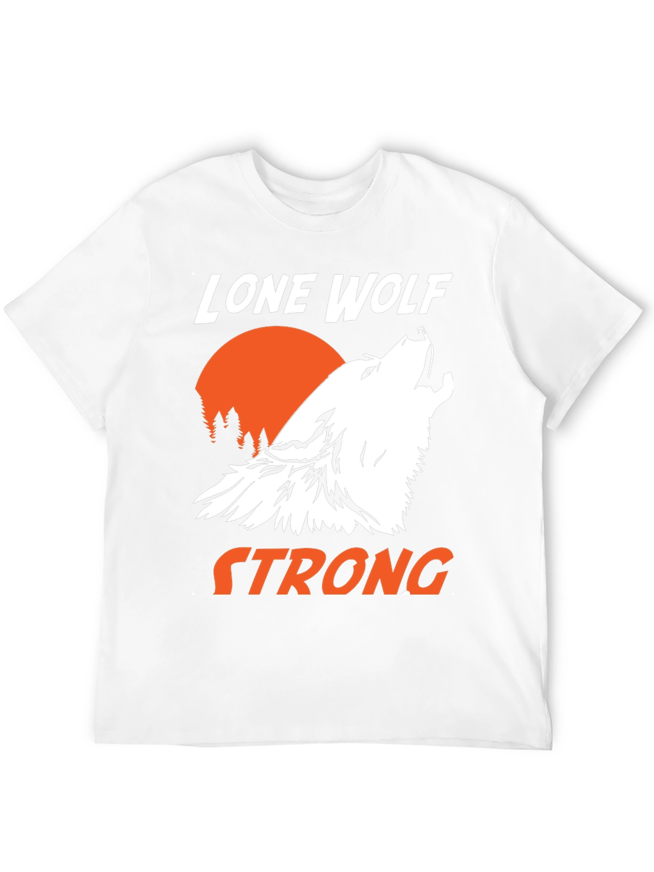Lone Wolf Strong Graphic T-Shirt - Black