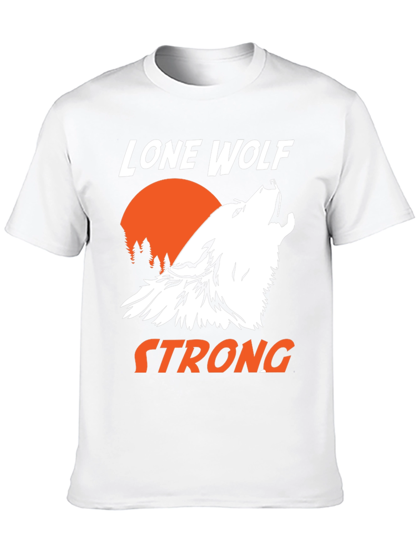 Lone Wolf Strong Graphic T-Shirt - Black