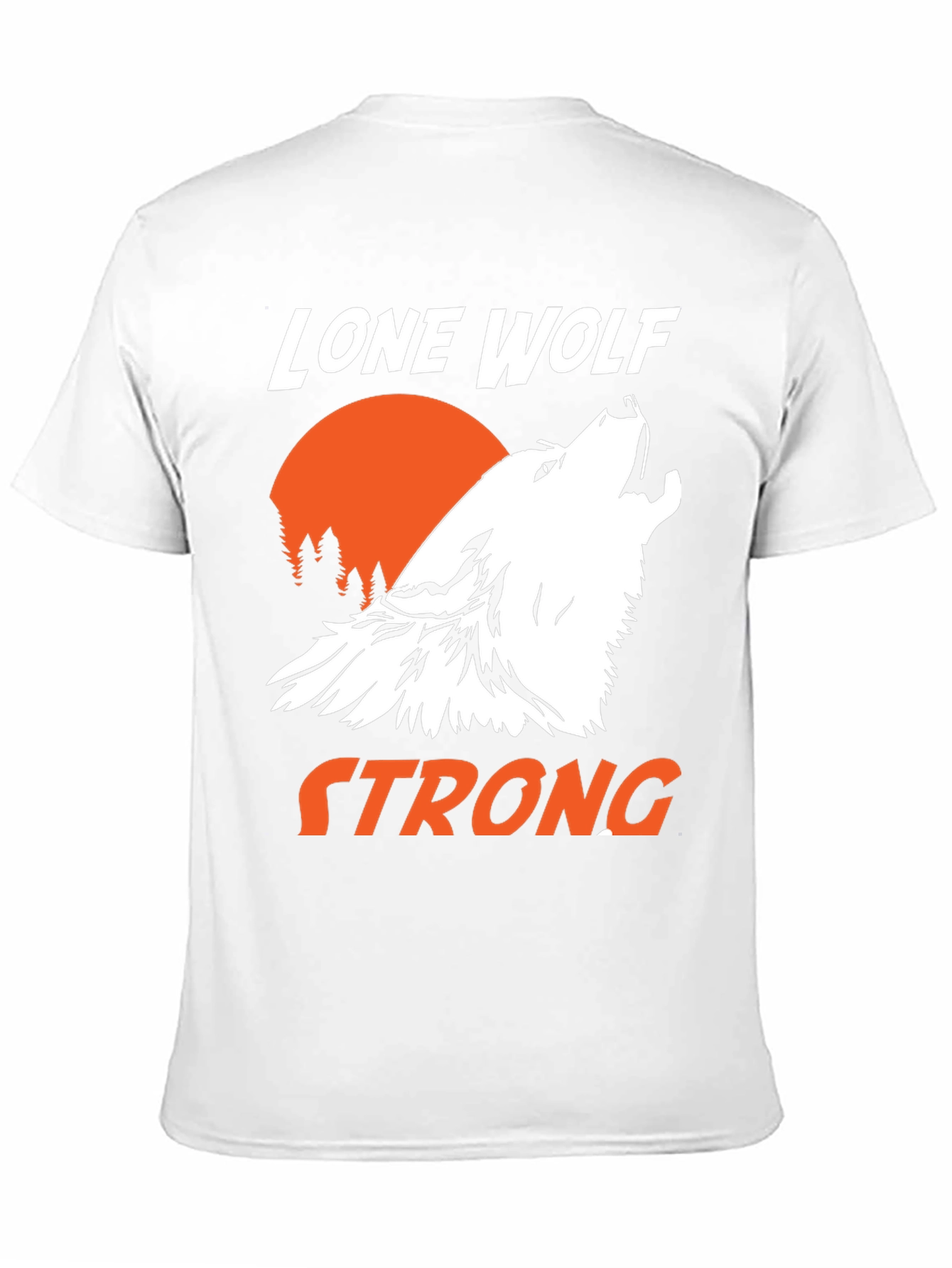 Lone Wolf Strong Graphic T-Shirt - Black
