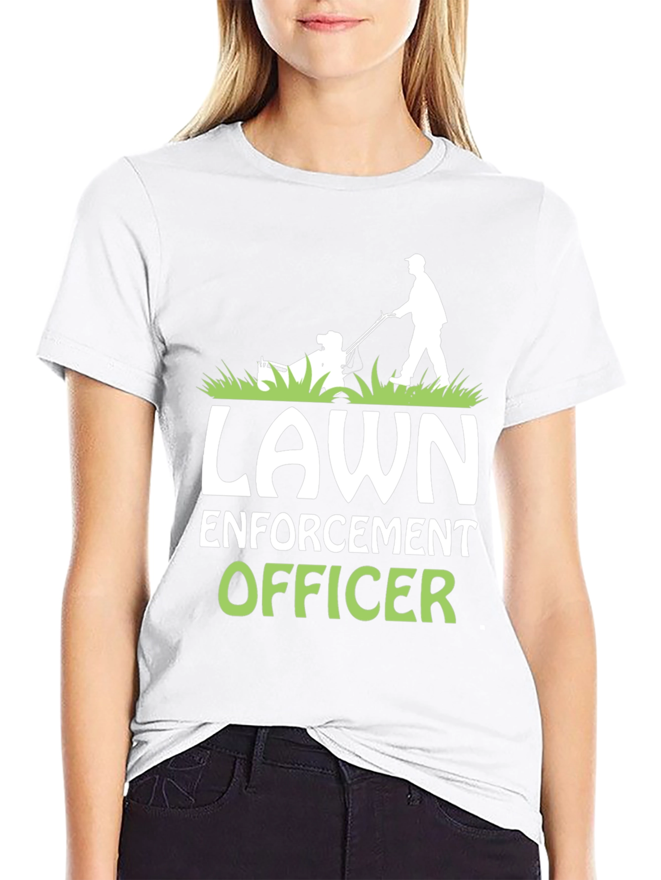 Lawn Enforcement Officer Graphic T-Shirt