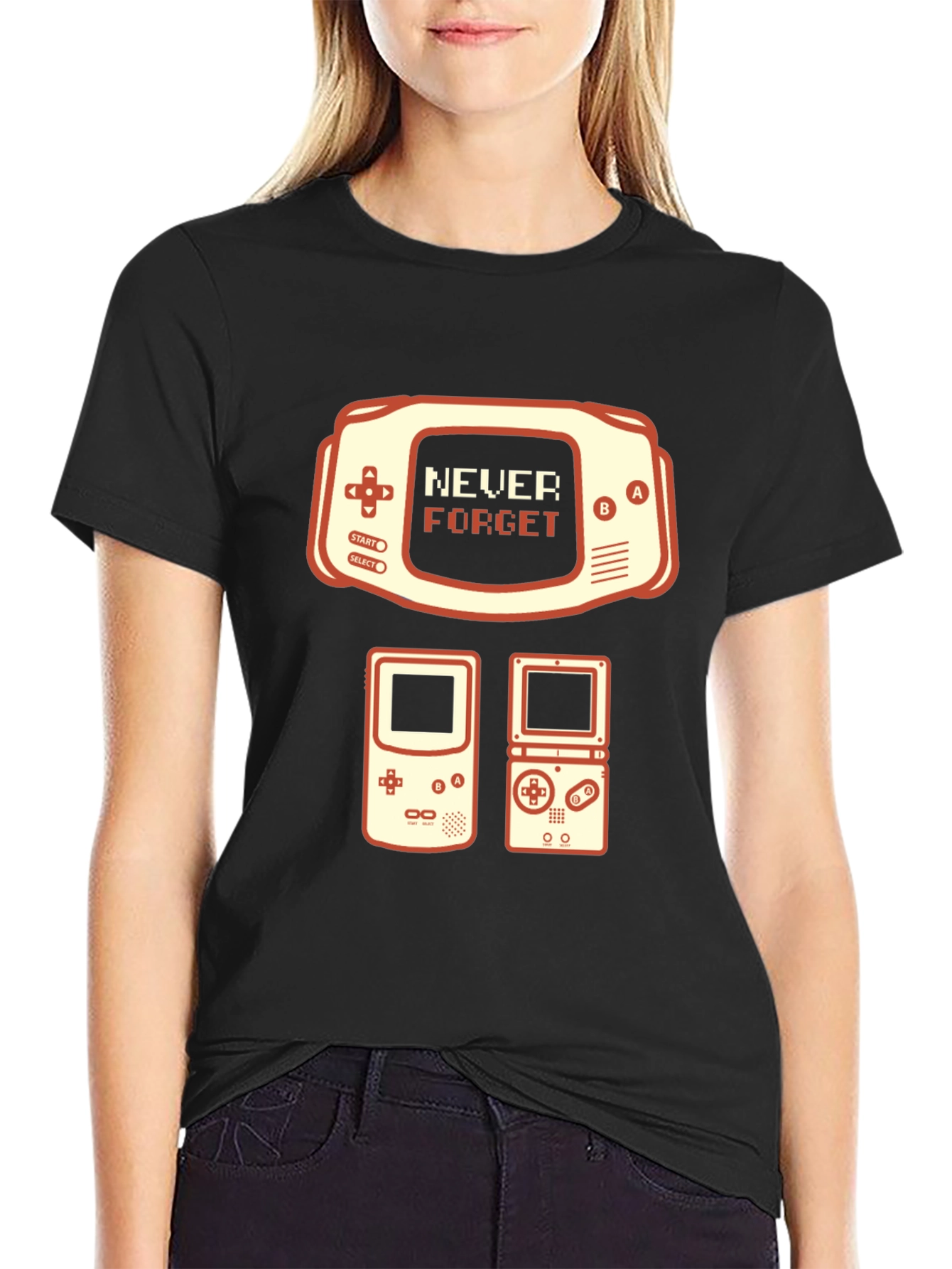 Retro Gaming T-Shirt - Never Forget Console Tee