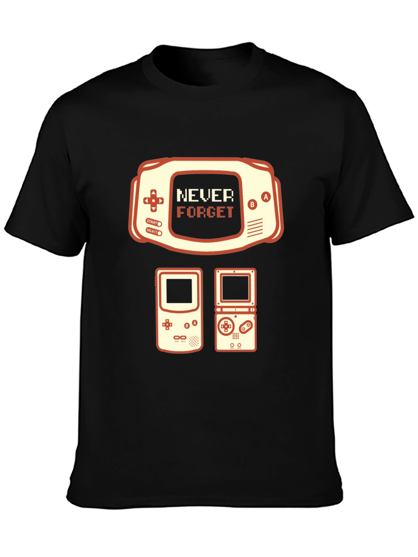 Retro Gaming T-Shirt - Never Forget Console Tee