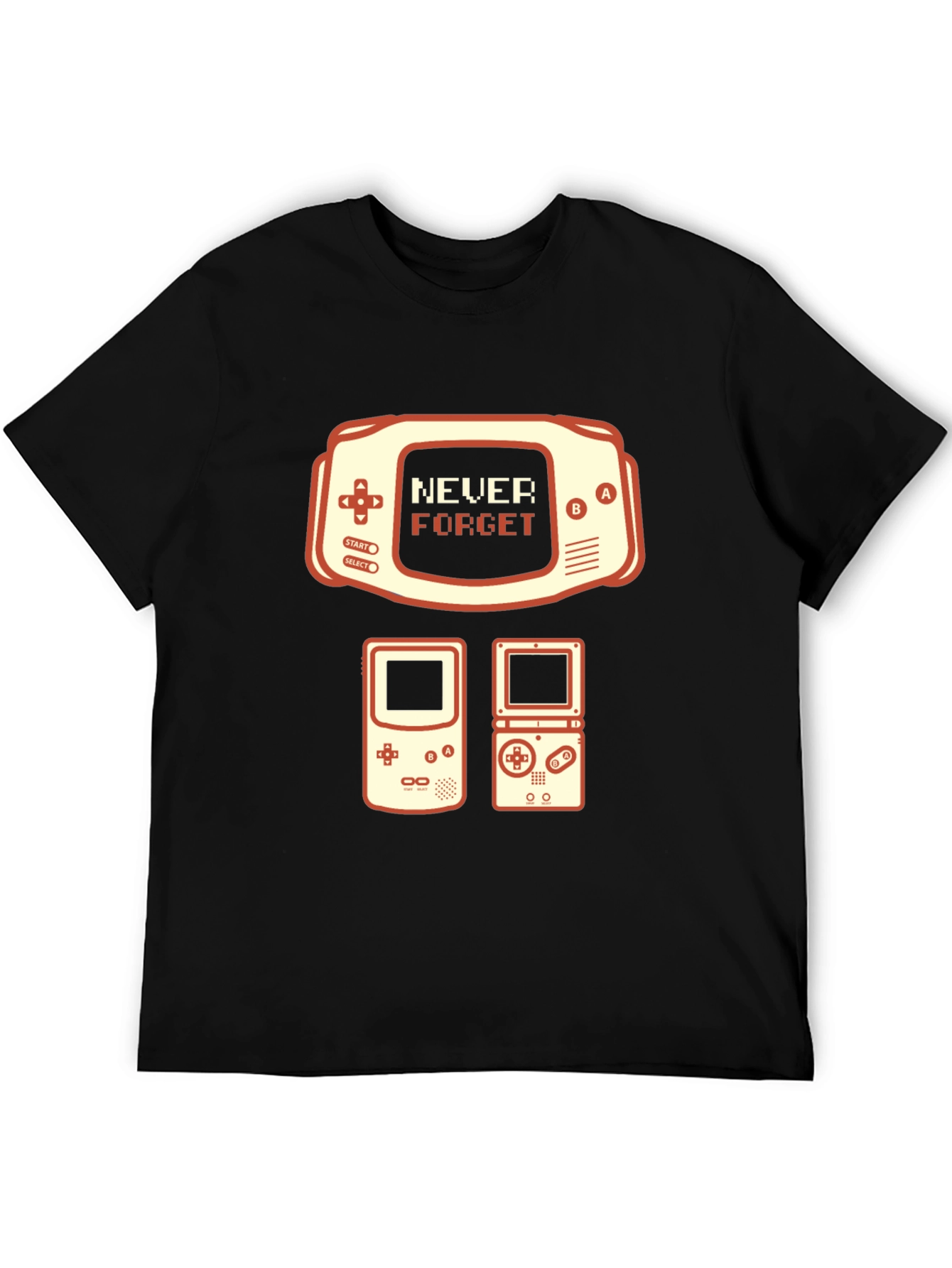 Retro Gaming T-Shirt - Never Forget Console Tee