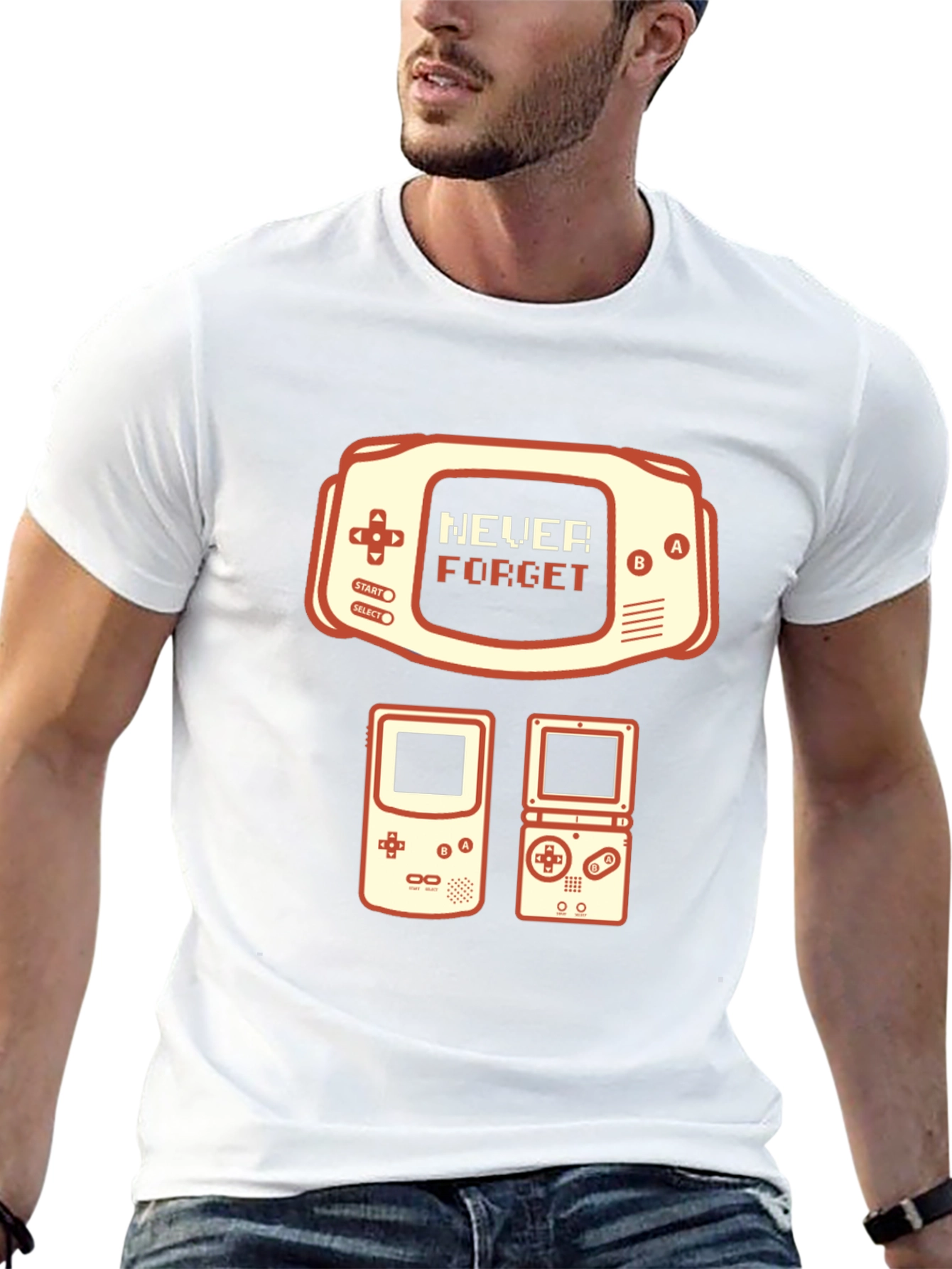 Retro Gaming T-Shirt - Never Forget Console Tee