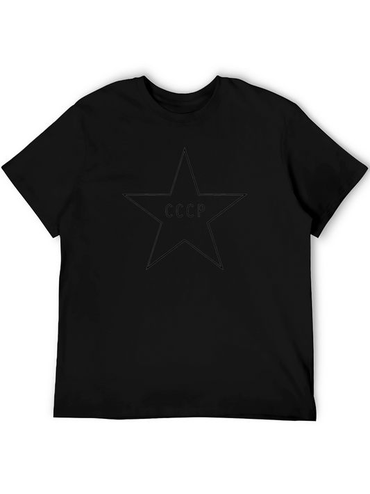 CCCP Star Graphic Black T-Shirt