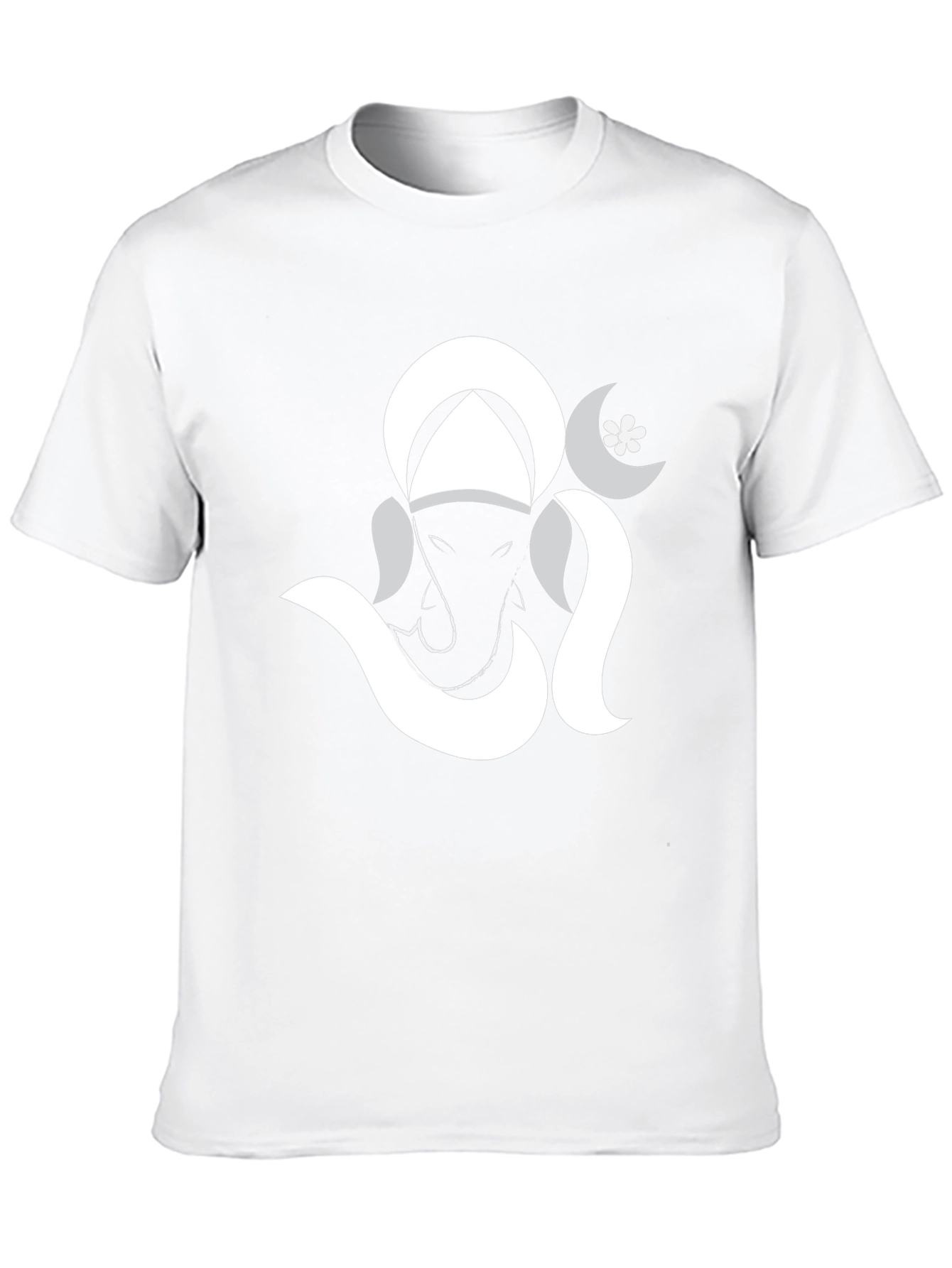 Ganesh Graphic Print Black Tee