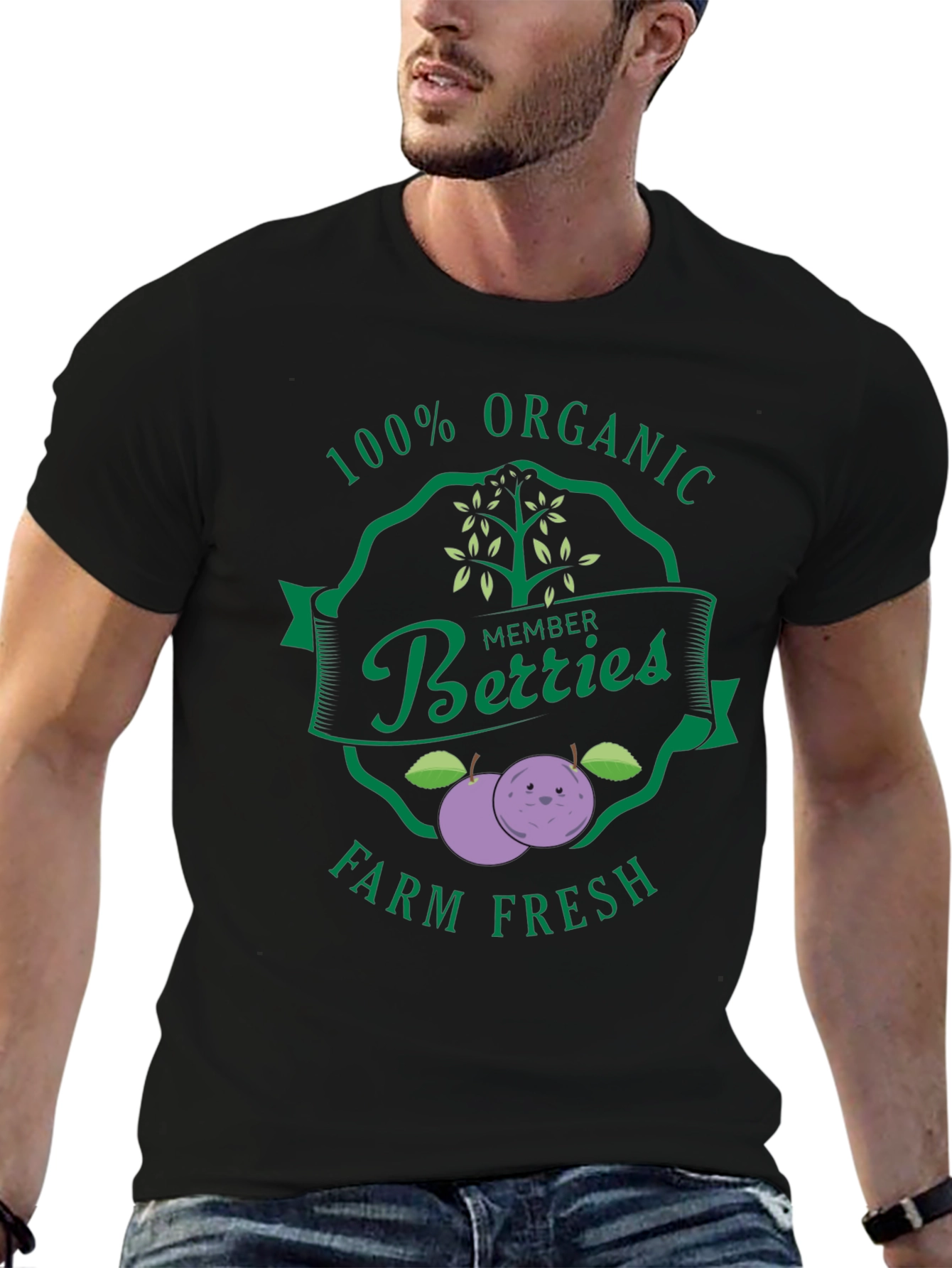 Organic Berries Farm Fresh Graphic Tee