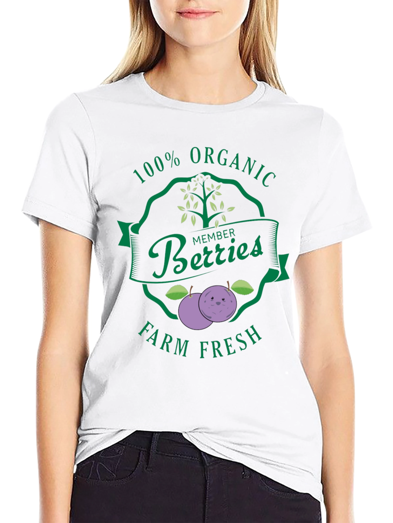 Organic Berries Farm Fresh Graphic Tee
