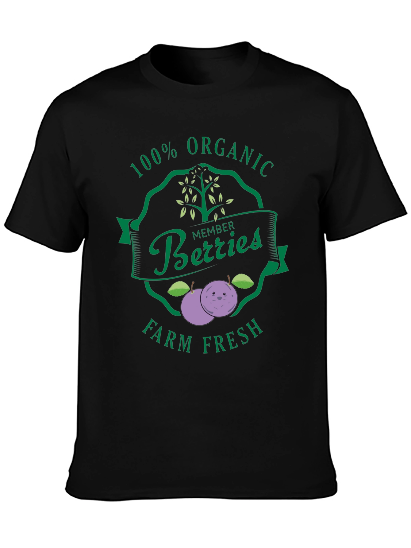 Organic Berries Farm Fresh Graphic Tee