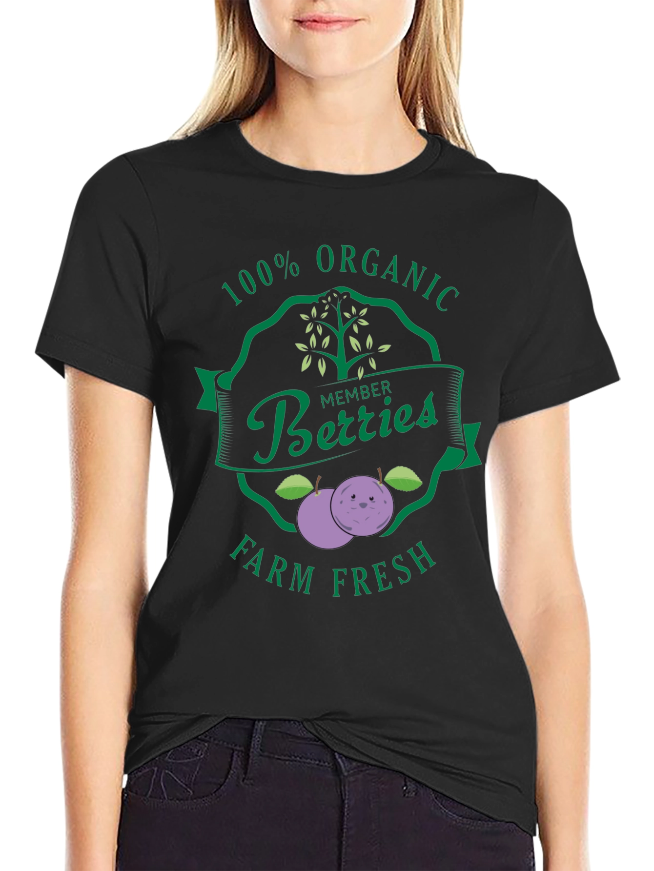 Organic Berries Farm Fresh Graphic Tee