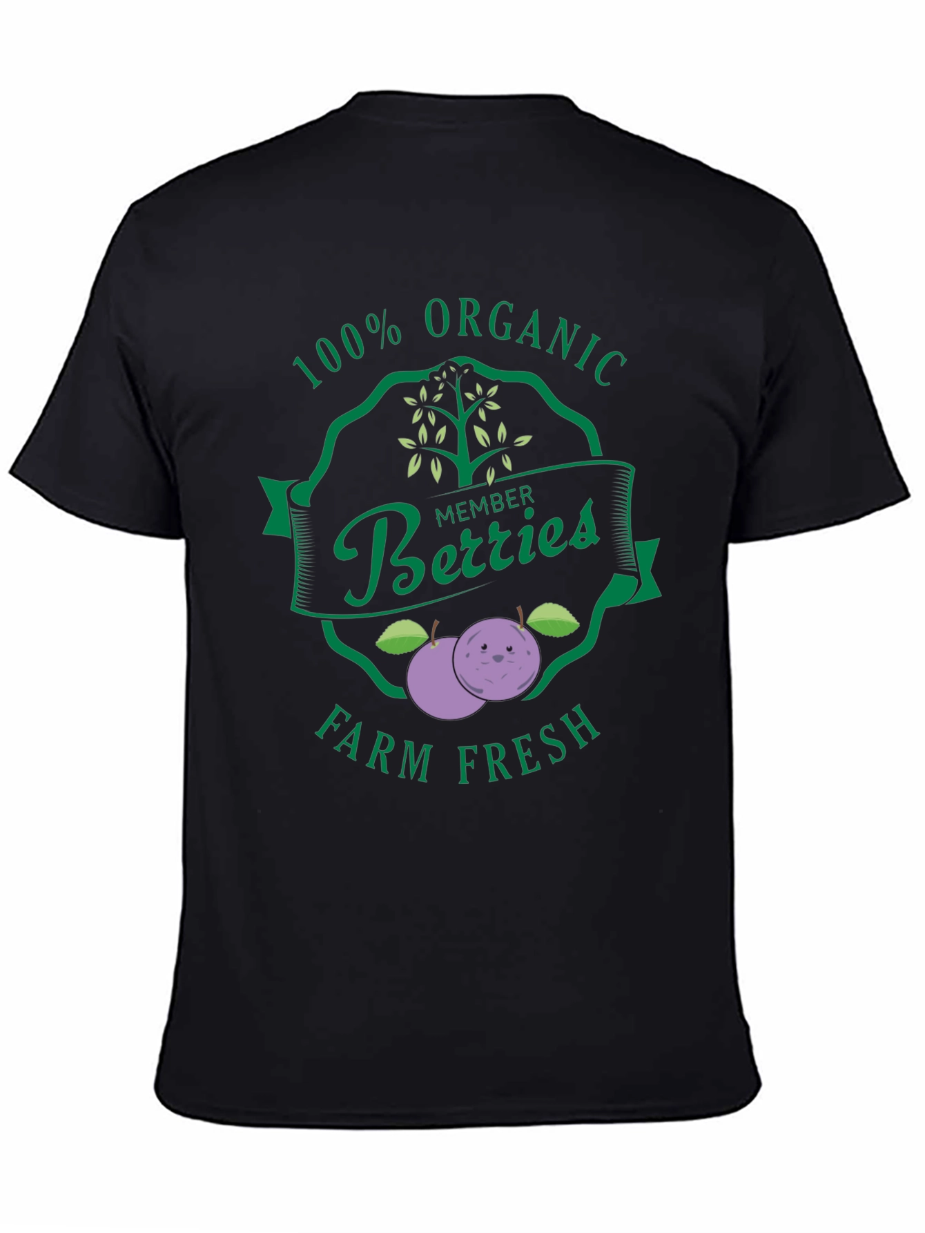 Organic Berries Farm Fresh Graphic Tee