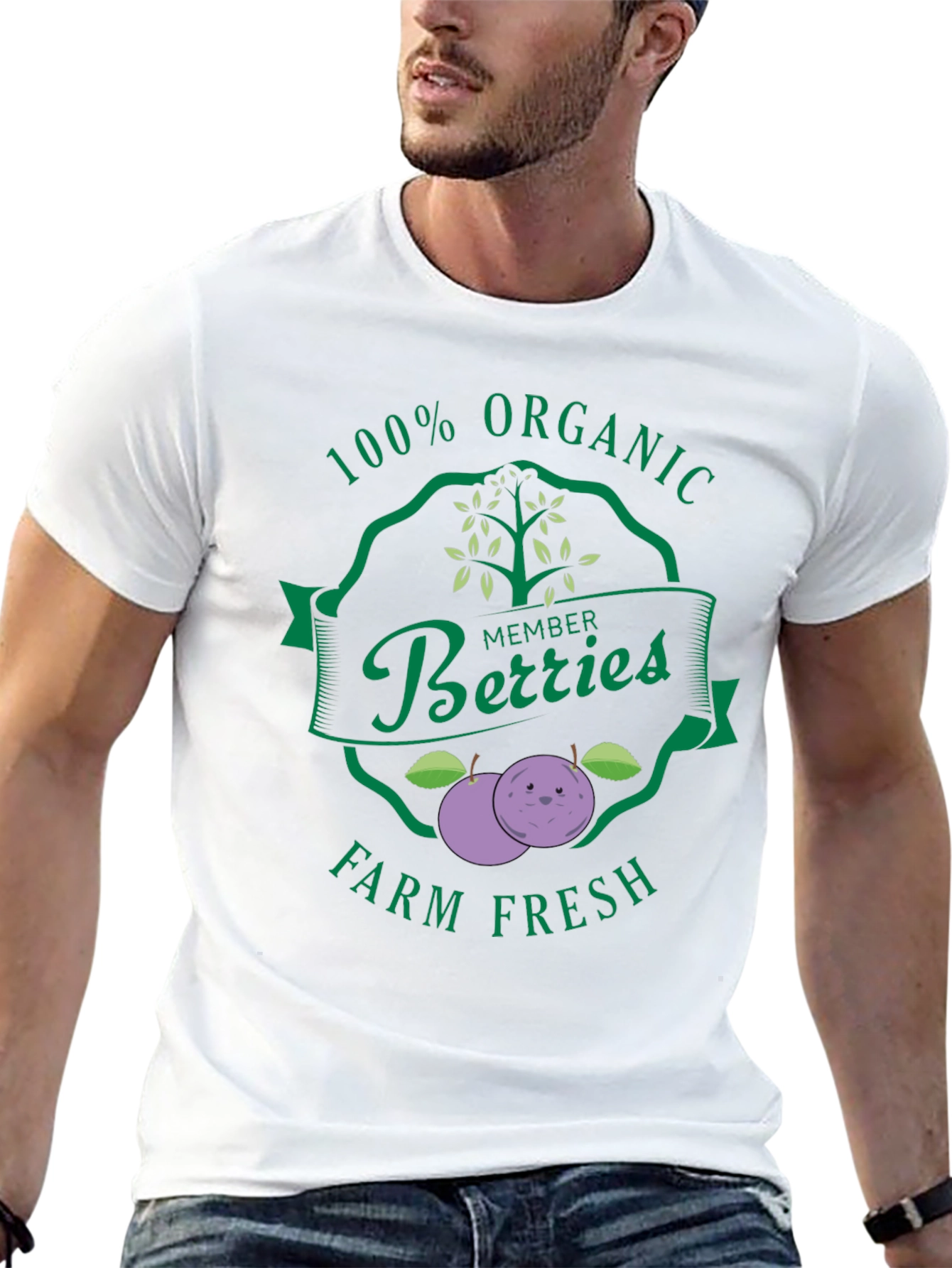 Organic Berries Farm Fresh Graphic Tee